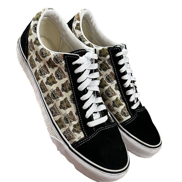 VANS ~ Old Skool Low Top Jaguar Black Men’s Canvas Suede Sneakers ~Size 9.5M/11W - Picture 2 of 13